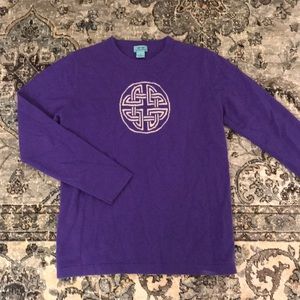 Two bees cashmere - purple